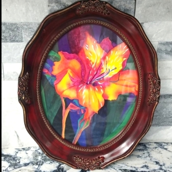 12×10 early 1900s Antique Deep Carved Picture frame  vintage Cherry Wiid - Picture 5 of 16